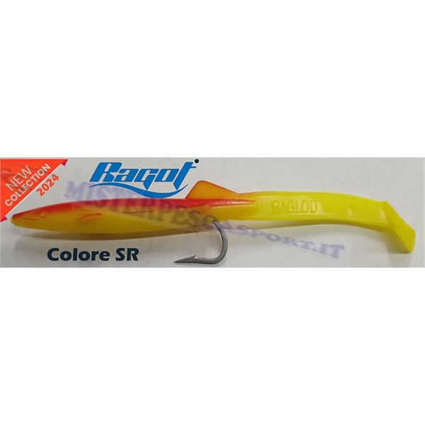 ragot raglou nuovo colore SR novita 2024 artificiale siliconico pesca a traina, spinning