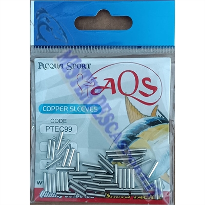 copper sleeves ghierette stringi cavetto in acciaio per pesca al vivo al  pesce serra