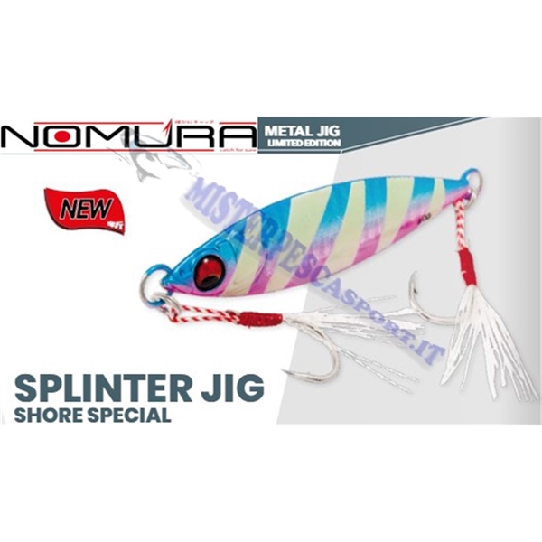 artificiale new metal jig nomura splinter jig shore special limited edition pesca a ricciole, cernie