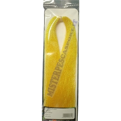Crystal Flash medium colore 110 yellow fibra ottica per traina, fili per la pesca a traina
