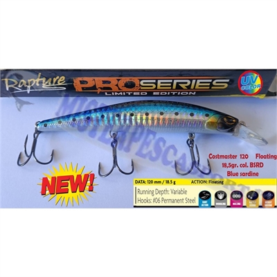 trabucco pro series  coastmaster 120 colore bsrd floating   pesca a spinning, mare
