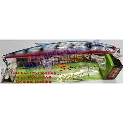artificiale rapture tide evo 125 14gr.  floating colore SAR pesca a spinning 