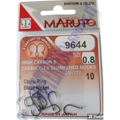 Ami Maruto umitanago ringesd black nickel serie 9515 size n. 0.8 con occhiello 