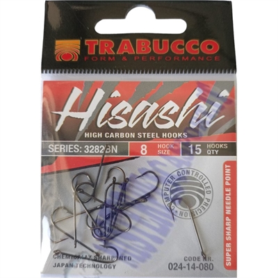 Ami TRABUCCO HISASHI serie 3282BN Aberdeen N. 8 con occhiello black nichel ideale per l'innesco bibi, calamaro, gambero per la  