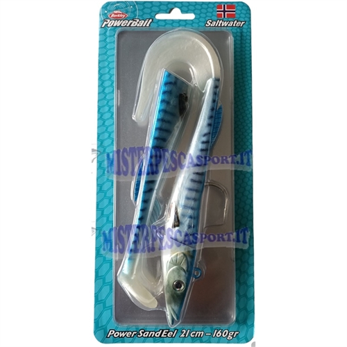 barkley  power sandel 21cm 160gr. powerbait saltwter color real mackerel 2 ct