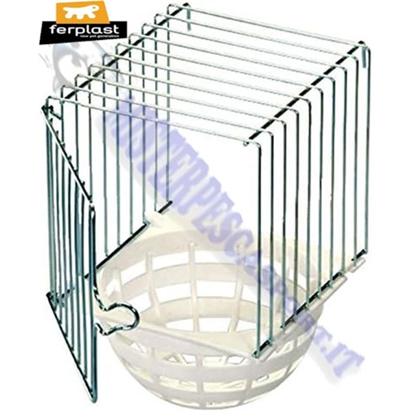 nido esterno cova  in ferro e coppa in plastica  cova uccelli