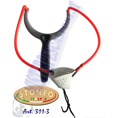 FIONDA stonfo art. 311-3 TWIN COLOUR  fionda lancia bigattini, lancia pastura, pesca alla bolognese, pesca da scogliera,Pesca al