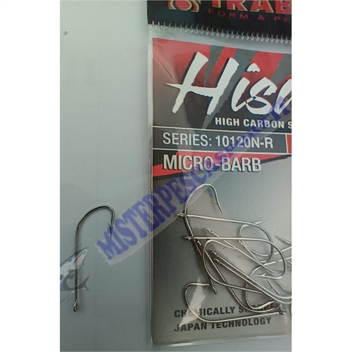 Ami trabucco Hisashi serie 10120N-R n.6 Micro Barb high carbon pesca alla bolognese con bigattini