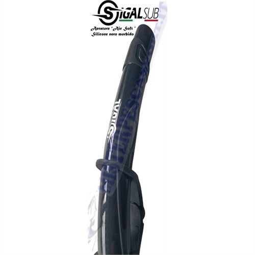 aeratore  snorkels air soft in silicone morbido nero pesca sub, pesca apnea, escursioni