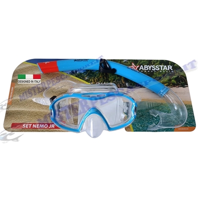 Set Maschera Nemo Jr Abysstar colore azzurra