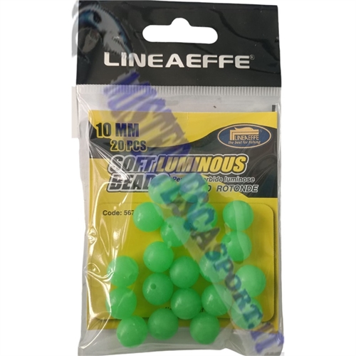 perline tonde morbide soft florescienti per montaggio terminali da surf casting,