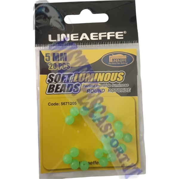 perline tonde morbide fluorescenti salvanodo pesca a surfcasting 