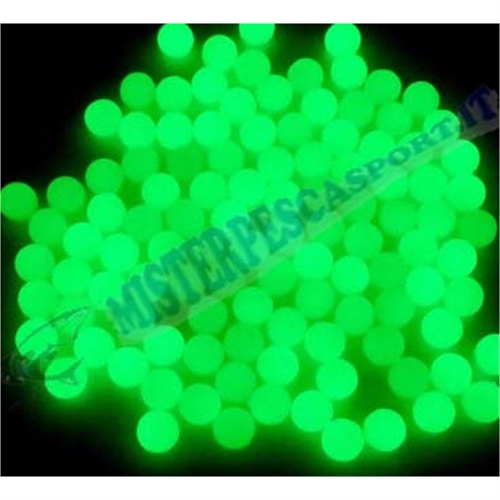 Perline tonde morbide fluorescenti-