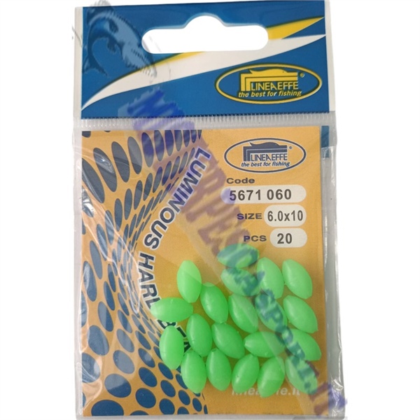 perline ovali morbide fluorescenti salvanodo 