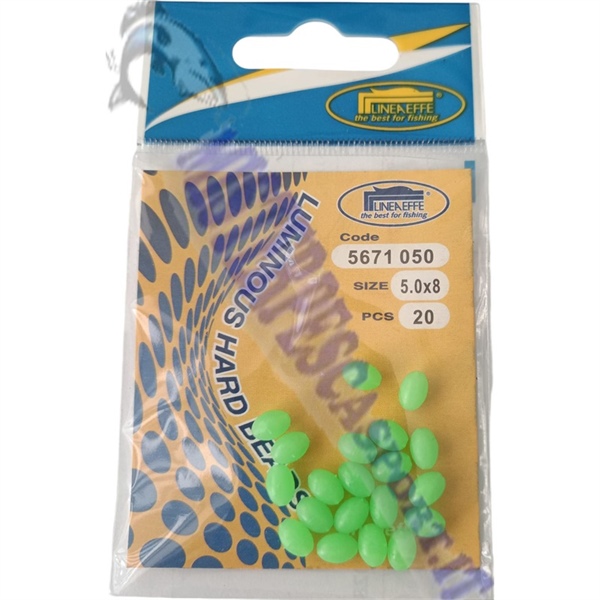 perline ovali morbide fluorescenti salvanodo pesca a surfcasting 