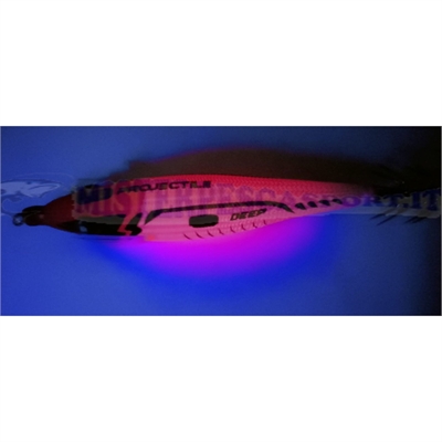 Dtd projectile new deep squid jig 3.0  90mm 17g. color red head 65m extreme casting glow red pesca calamari pesca a seppia pesca