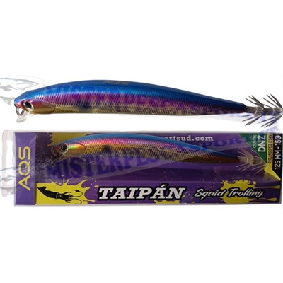 artificiale calamari AQS Taipan squid trolling col. DNZ 125mm. pesca a spinnig a calamari e seppie