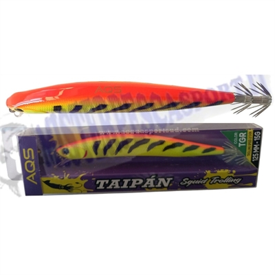 artificiale per calamari AQS Taipan squid trolling col. TGR 125mm. pesca a spinnig a calamari e seppie