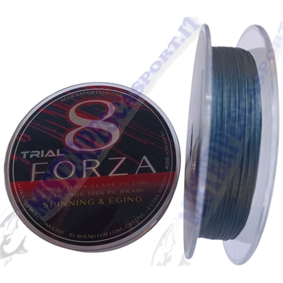 Special braid 8 trial forza AQS pesca a spinning pesca eging trecciato 8 capi 0,18 150 m  speciale portata kg. 13,200