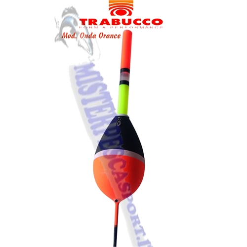 Galleggiante Trabucco onda orance con antenna porta starlight 4,5 pesca alla spigola pesca alla bolognese