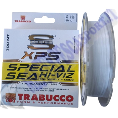 Monofilo Trabucco XPS special sea HI viz 0,22 s Force alta resistenza al nodo ideale per la pesca in mare resistente alle abrasi