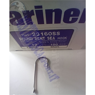 ami Mariner serie 23160 SS n. 12 acciaio inox  sea hook flatted dualtin gambo medio  pesca palamito palangaro bolentino