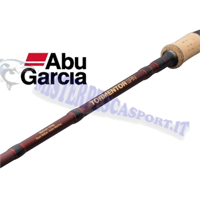 Canna da spinning Abu Garcia Tormentor 2 spin 902MH az. 10-45gr.  2,74m. canna in carbonio manico in sughero.jpeg.