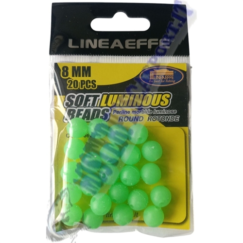 perline tonde morbide fluorescenti salvanodo soft attrattori pesca a surfcasting mis 8