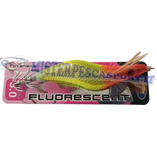 Totanara Lineaeffe Squid jig  mis. 3.0 luminous fluorescente pesca a seppie calamari totani color sushine