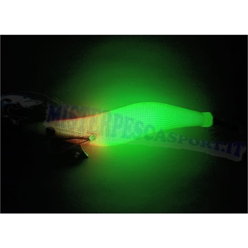 Lineaeffe Red Head edition Squid Jig eging col. Sunshine pesca a seppie calamarir e polpoglowing body extra brillant
