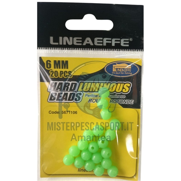 perline tonde morbide fluorescenti salvanodo soft attrattori pesca a surfcasting mis 6