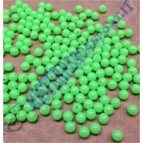 Perline tonde morbide fluorescenti