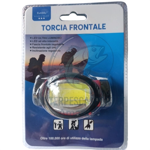 torcia lampada frontale a LED 120 lumen Lampada da testa  head lamp per escursione notturne, in grotte, pesca, per il camping. j