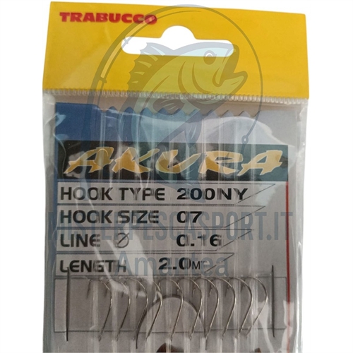 ami legati a mano trabucco akura serie 200NY n. 7 per la pesca alla bolognese, alla spigola, innesco del bigattino, Camole del m