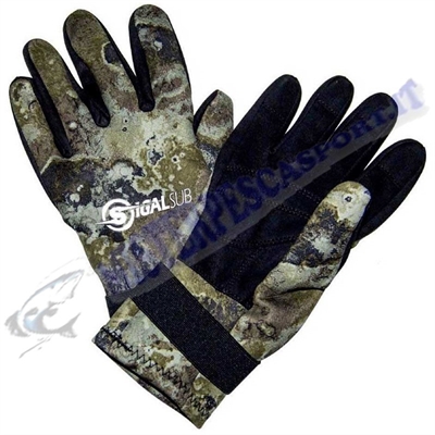 sigalsub-guanti neoprene-2-mm. rinforzati in morbida alcantara
