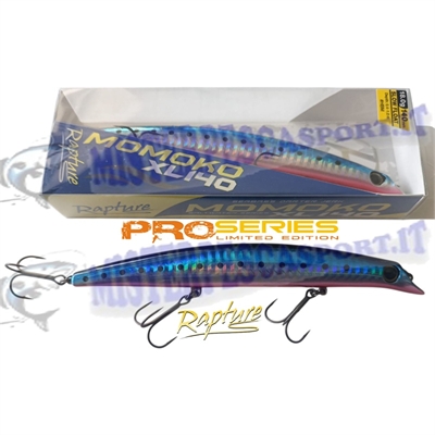 Rapture momoko xl 140 HBM holo blue mackerel 18gr. slow float seabass darter jerk saltwater series pesca a spinning, traina