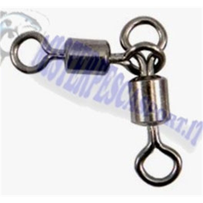 Rolling Triangle Swivel Size per montature a surfcasting, per montaggio di terminali a calamari, per bolentino