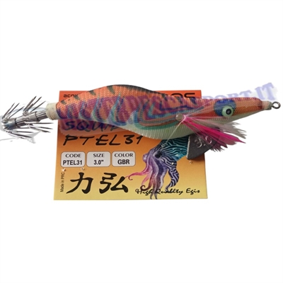 Totanara Squid Jig PLTE31 mis. 3.0 AQS colore GBR fluo pesca a seppie e calamari polpi