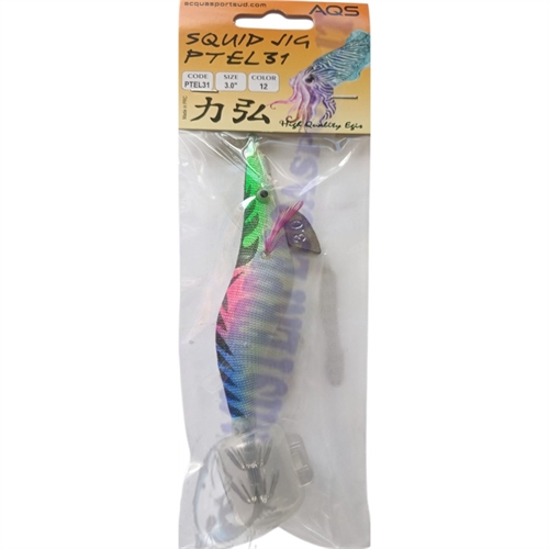 Totanara Squid Jig PLTE31 mis. 3.0 AQS colore 12 Multicolor fluo pesca a seppie e calamari polpi