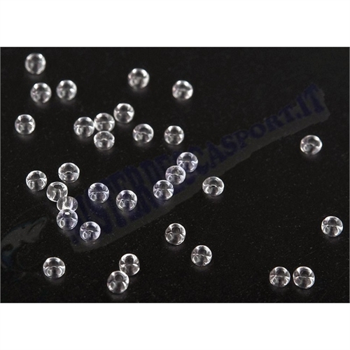 micro perline  trabucco pro surf glass beads foro 0,6mm per montature travi da surfcasting, montature da bolentino, montatura pe