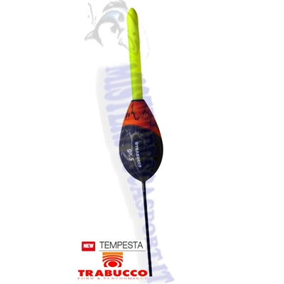 galleggiante trabucco mod. tempesta gr. 5 con antenna porta starlite 4,5 pesca alla bolognese galleggiante da gara  galleggiante
