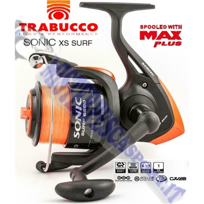 Trabucco Sonic Surf 6500 FD pronto per il surfcasting, affidabile, perfetto per le sessioni di pesca