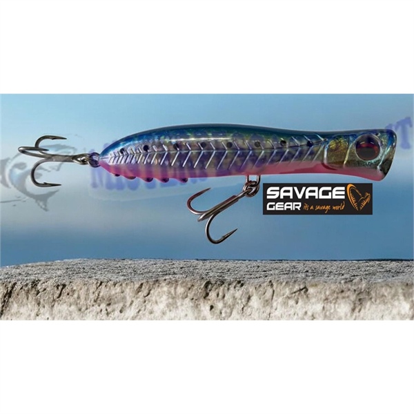 Savage Gear Gravity Popper 11cm 25g – Floating – colore pink belly sardine - pesca a spinning -  Perfetto per insidiare Spigole,