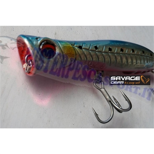 Savage Gear Gravity Popper 11cm 25g – Floating – colore pink belly sardine - pesca a spinning -  Perfetto per insidiare Spigole,