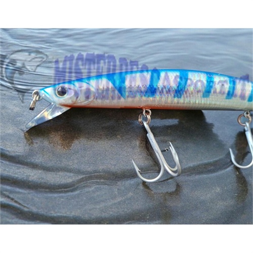 AQS Sea Shock 180 Floating 30g Col. BL1 Long Jerk Artificiale Jerkbait per Spinning Mare indicato per insidiare spigole, barracu