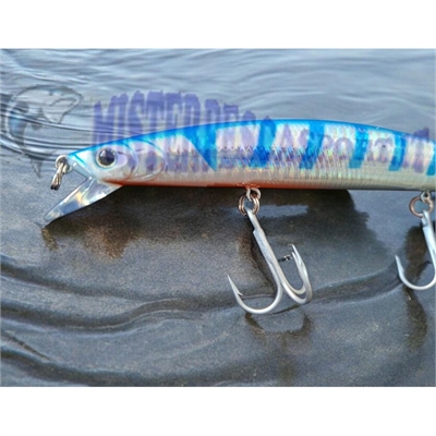 AQS Sea Shock 180 Floating 30g Col. BL1 Long Jerk Artificiale Jerkbait per Spinning Mare indicato per insidiare spigole, barracu