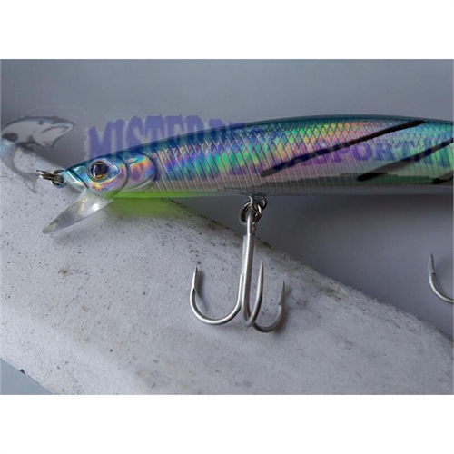 AQS Sea Shock 180 Floating 30g Col. PMT Long Jerk Artificiale Jerkbait per Spinning Mare indicato per insidiare spigole, barracu