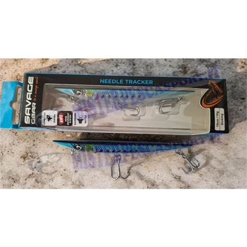Savage Gear Needle Tracker 10 cm, colore mirror sardine, esca artificiale sinking 10 cm, lure long cast system, rattle lure pesc