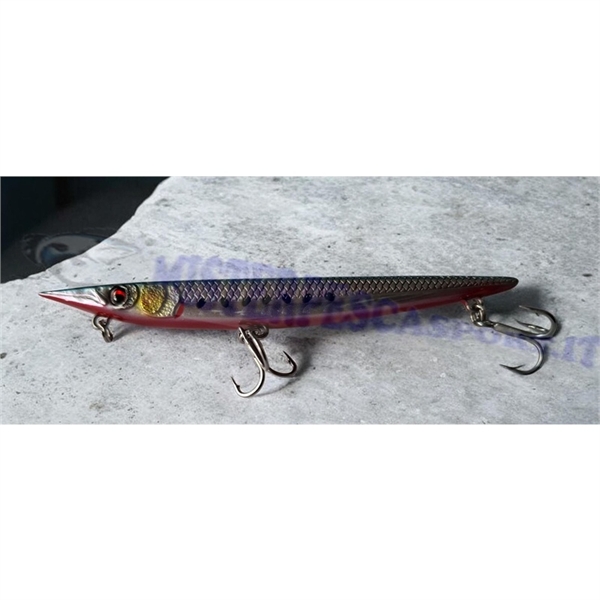 Savage Gear Needle Tracker 10 cm, colore red belly sardine, esca artificiale sinking, lure long cast system, rattle lure pesca, 