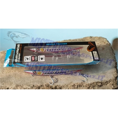 Savage Gear Needle Tracker 10 cm, colore red belly sardine, esca artificiale sinking 10 cm, lure long cast system, rattle lure p